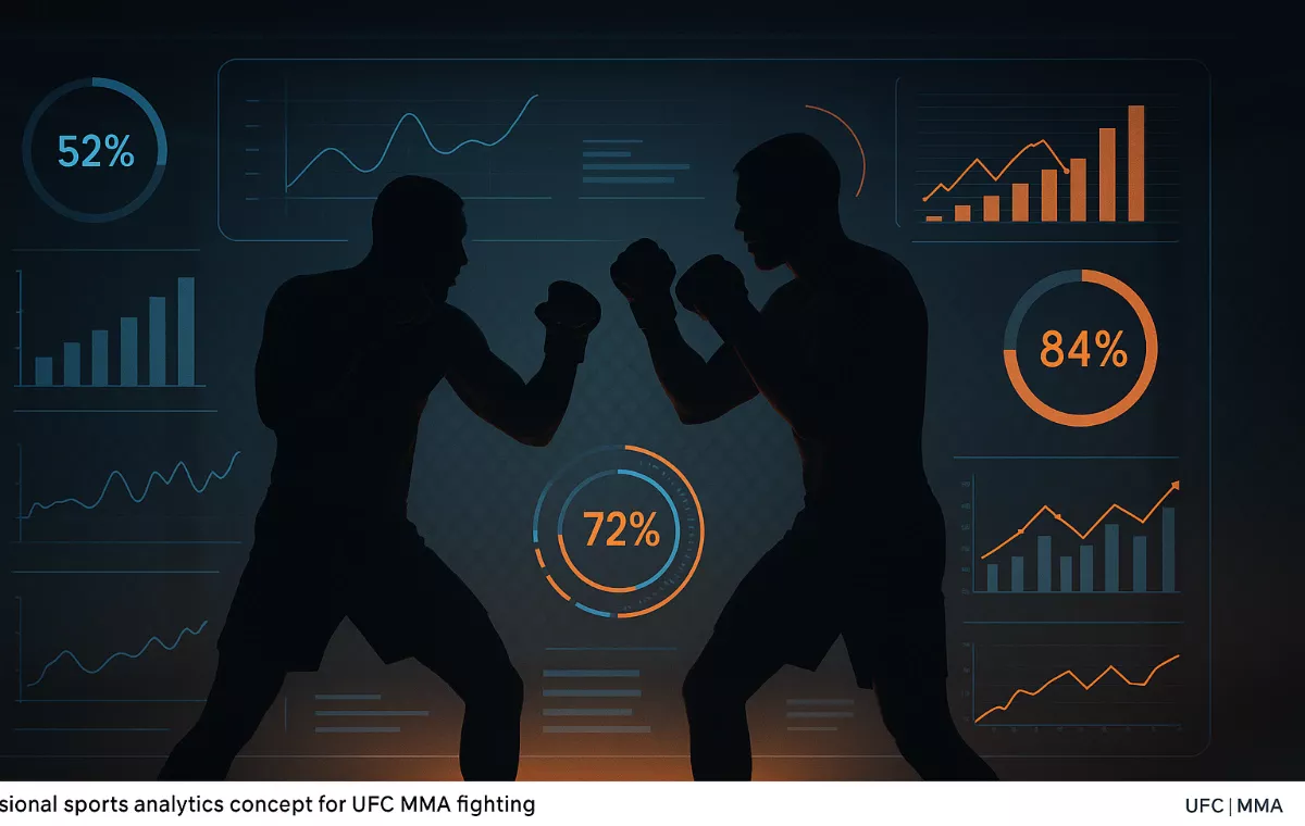 Sistema de análisis de luchadores UFC con visualización de datos y estadísticas en el octágono