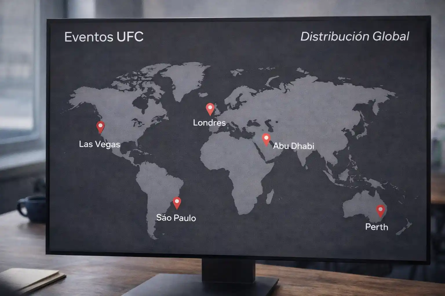 Evento UFC en Fight Island Abu Dhabi con escenario neutral